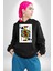 Jack Of Spades Klasik Iskambil Kartı Grafiği Erkek Kadın Siyah Dijital Baskılı Kapüşonlu Sweatshirt Hoodie 5