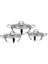 3'lü Tencere Set Çelik Saplı 16-18-20 cm 1