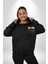 Adelet Terazi Umut Erkek Kadın Siyah Ön Sırt Baskılı Kapüşonlu Sweatshirt Hoodie 4