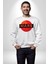 Mars Gezegen Erkek Kadın Unisex Dijital Baskılı Beyaz Sweatshirt 3