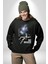 Astronot Cesur Ol Erkek Kadın Unisex Dijital Baskılı Siyah Sweatshirt 4