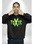 Sokak Sitili Atık Toxic Erkek Kadın Unisex Dijital Baskılı Siyah Sweatshirt 1