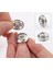 Metal Dikmeli Çıt Çıt Düğme 15MM(1.5CM) Gümüş -6 Adet 1