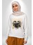 Yapay Zeka Gül Yılan Altın Siyah Gül 3D Erkek Kadın Unisex Dijital Baskılı Beyaz Sweatshirt 4