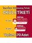 Galatasaray Temalı Okul Etiketi İsme Özel 170 Adet (90 Adet 34X13 Mm, 80 Adet 45X17 Mm) 1