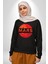 Mars Gezegen Erkek Kadın Unisex Dijital Baskılı Siyah Sweatshirt 4
