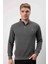 Fermuar Yaka Slim Fit Antrasit Uzun Kol 1