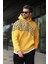 Sarı Baskılı Kapüşonlu Erkek Sweatshirt E7160 3