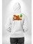 Uzaylı Yabancılarla Konuşma Erkek Kadın Beyaz Ön Sırt Baskılı Kapüşonlu Sweatshirt Hoodie 2