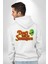 Uzaylı Yabancılarla Konuşma Erkek Kadın Beyaz Ön Sırt Baskılı Kapüşonlu Sweatshirt Hoodie 3