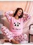 Kışlık Kadın Welsoft Polar Pijama Takımı - Yeni Yıl Pijaması 1