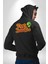 Uzaylı Yabancılarla Konuşma Erkek Kadın Siyah Ön Sırt Baskılı Kapüşonlu Sweatshirt Hoodie 2