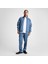 10027327.480 Retro Track Jacket Mavi Regular Fit Düz Erkek Zip Ceket 2