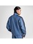 10027327.480 Retro Track Jacket Mavi Regular Fit Düz Erkek Zip Ceket 3