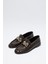 Loafer 2511 - Sarmal Toka Detaylı Acı Kahve Kadın Loafer 7