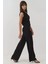 Kadın Asimetrik Yaka Tulum Black 4