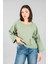 Müslin Kadın Cep Detaylı Uzun Kol Bluz 1