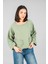 Müslin Kadın Cep Detaylı Uzun Kol Bluz 2