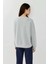 Kadın Baskılı Yuvarlak Yaka Sweatshirt Grey 3