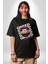Dudak Dolar Açgözlülük Simgesi Grafik Baskılı Pamuklu Penye Kadın Erkek Siyah Tişört 1