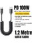 1.2 mt E-Marker Çip Sprial Kablo 100W Usb-A To Usb-C Şarj Kablosu PD100W Type C Şarj Kablosu 1