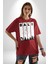 Bali Endonezya Grafik Baskılı Pamuklu Penye Kadın Erkek Kırmızı Tişört 5