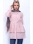 Pudra Yan Bağlamalı Poplin Tunik 1