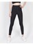 Kadın Siyah Disko Yüksek Bel Toparlayıcı Günlük Spor Şık Rahat Push Up Slim Fit Parlak Disco Tayt 3