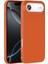 iPhone 17 Air Kılıf Mara Lansman Soft Silikon Içi Kadife Turuncu 3