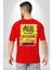 Aşk Meleği Sahte Melek Sus Cep Sırt Baskılı Pamuklu Penye Kadın Erkek Kırmızı Tişört 3