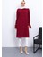Bordo Kol Bağlamalı Tunik 1