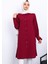 Bordo Kol Bağlamalı Tunik 2