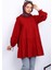 Bordo Kol Bağcıklı Tunik 1
