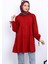 Bordo Kol Bağcıklı Tunik 3
