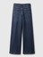 Kadın Koyu Mavi High Rise Stride Wide-Leg Jean Pantolon 7