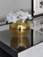 Işıltı Home Design Aynalı Cam Vazo Koyu Gold Büyük Boy 3
