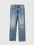 Erkek Mavi %100 Organik Pamuk '90s Loose Washwell Jean Pantolon 9