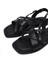 Kadın Siyah Tokalı Deri Sandalet 25SFD130718 10