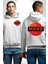 Mars Gezegen Erkek Kadın Beyaz Ön Sırt Baskılı Kapüşonlu Sweatshirt Hoodie 1