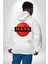 Mars Gezegen Erkek Kadın Beyaz Ön Sırt Baskılı Kapüşonlu Sweatshirt Hoodie 5