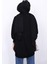 Siyah Önü Kısa Arkası Uzun Oversize Sweatshirt 3