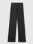 Kadın Siyah High Rise Stride Wide-Leg Jean Pantolon 14