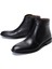 Erkek Siyah Fermuarlı Deri Klasik Bot 25WFD601618 3
