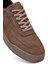 Erkek Bej Bağcıklı Nubuk Deri Sneaker 25WFD7607V3 9