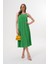 Aerobin Kumaş Comfort Kalıp Ip Askılı Elbise Yeşil 1