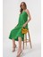 Aerobin Kumaş Comfort Kalıp Ip Askılı Elbise Yeşil 5