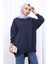 Antrasit Önü Kısa Arkası Uzun Oversize Sweatshirt 3