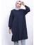 Antrasit Yanları Yırtmaçlı Modal Tunik 3