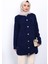 Lacivert Düğmeli Angora Yumoş Triko Hırka 2