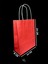 19X8X24 cm Burgu Saplı Kırmızı Kraft Çanta, Kağıt Poşet Çanta 5 Adet 1